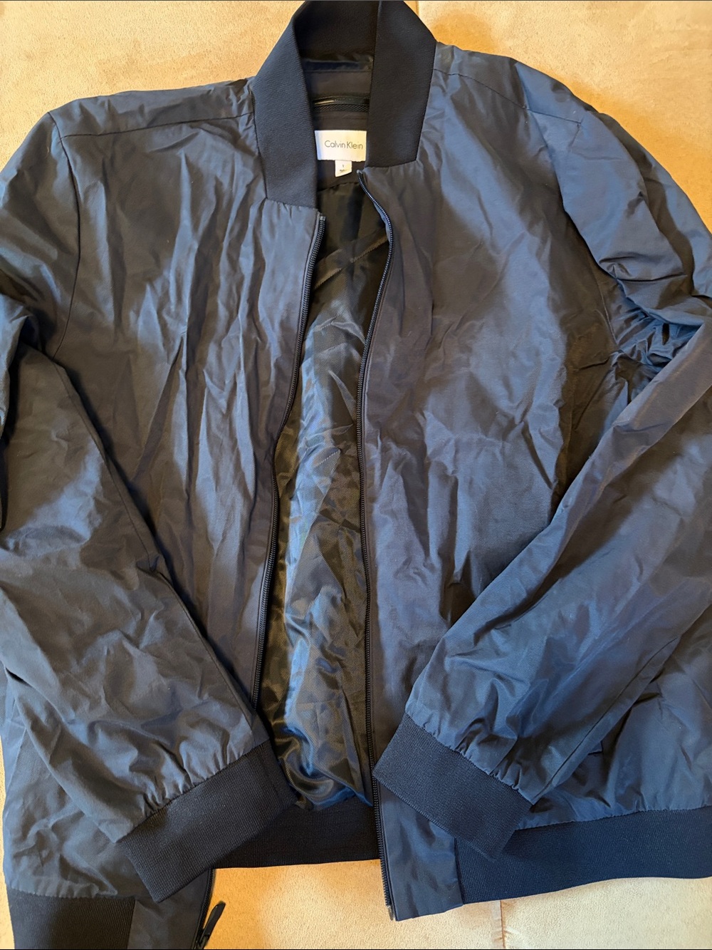 Calvin Klein Men's Black Bomber Jacket